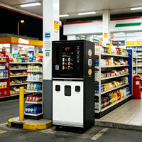 Máquina Expendedora de Café Todo en Uno para Gasolineras y Tiendas de Conveniencia, Gestión Basada en la Nube, Habilitada para SDK, Compatible con Tarjetas/QR/Monedas