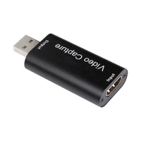 Tarjetas de captura de Audio y vídeo, HDMI a USB 2,0 HD 1080p 30fps, dispositivo de captura de vídeo para videojuegos, transmisión en vivo, videoconferencia