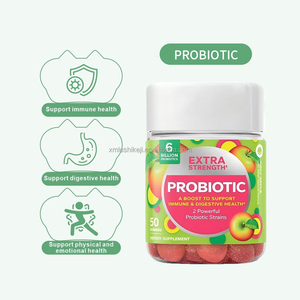 Offre Spéciale : Gommes Probiotiques Minceur au Goût Pomme, 20 Milliards de CFU, Véganes, Complément Vitaminique pour Soutenir la Digestion - Product Image 1