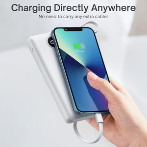 <span class=keywords><strong>Batterie</strong></span> externe garantie sécurité pour avion, 10000mAh 20000mAh, 4 câbles intégrés pour Google Pixel <span class=keywords><strong>Huawei</strong></span> BlackBerry iPhone iPad - Product Image 6