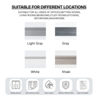 Persianas Enrollables Zebra Duhao Q6 de Tamaño Personalizado, Doble Capa de Poliéster Liso, 100% Opacas, con Cadena de Tracción Suave para Equilibrio de Luz y Privacidad