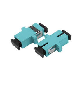 อะแดปเตอร์ไฟเบอร์ออปติก SC OM3 รุ่น AQUA ตัวเชื่อมต่อพลาสติก FTTH แบบมัลติโหมด ซิมเพล็กซ์ ชนิด Flangness - Product Image 4