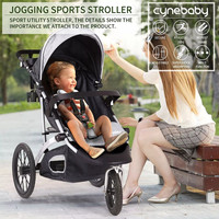 Poussette de jogging de bonne qualité pour bébé, système de voyage, pliable, de luxe, sûr et confortable, à 3 roues