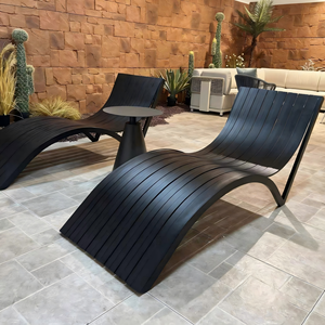 Lit de Jardin Moderne de Luxe Personnalisé de Haute Qualité pour Piscine Extérieure, en Aluminium Durable et Imperméable, pour Patio et Cabane de Plage - Product Image 5
