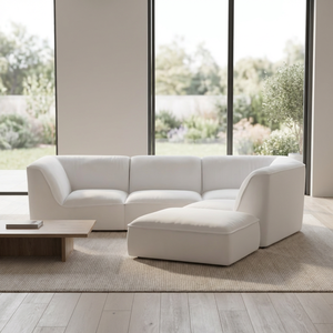 Divano in schiuma compressa a forma di L, senza struttura in legno, chaise longue di alta gamma, <span class=keywords><strong>set</strong></span> divani di lusso - Product Image 1