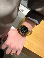Montre Homme Premium Étanche Tendance Double Calendrier Aiguilles Lumineuses Boîtier en Alliage Quartz Idéale pour Hommes d'Affaires Cadeau