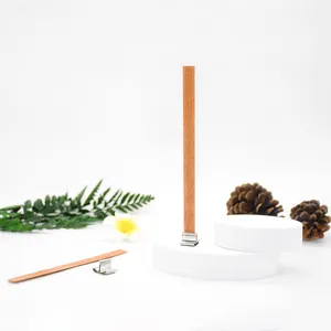 Vente en gros <span class=keywords><strong>Kit</strong></span> de <span class=keywords><strong>fabrication</strong></span> de double Woodwick Récipient en céramique personnalisé Cire de soja Bougies parfumées longues aux huiles essentielles de luxe écologiques - Product Image 1