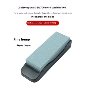 Afilador de cuchillos de corindón marrón de doble cara multifuncional, cuchillo de cocina de acero inoxidable para el hogar, varilla de afilado, artículos diversos - Product Image 4