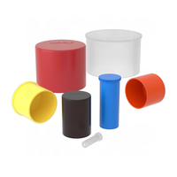 Tapas de PVC para Tuberías, Tapones Redondos Roscados Hembra de Plástico, Tapas Antipolvo para Extremos de Tuberías de Cobre y Aluminio