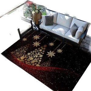Tapis rectangulaire imprimé Temu Noël 55x79cm, antidérapant, en velours cristal, pour balcon, salon - Product Image 2