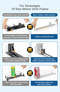 Distributeur de boissons pour <span class=keywords><strong>réfrigérateur</strong></span> à vitesse lente de qualité supérieure, <span class=keywords><strong>étagère</strong></span> à boissons, poussoir, plateau coulissant - Product Image 3