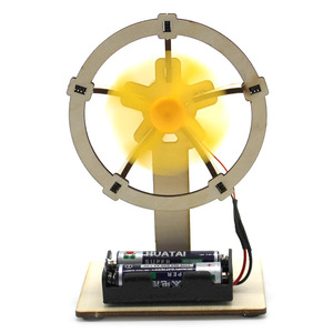 Kit de modelo de ventilador eléctrico de madera, juguete científico DIY para niños de 7 a 9 años, herramienta de aprendizaje para proyectos educativos STEM - Product Image 4