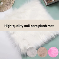 Reposamanos de Peluche Suave con Forma de Corazón, Redonda o Cuadrada, Lavable, para Mesa de Manicura, Cojín de Salón, Accesorio para Fotografía