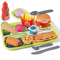 Factory Hot Selling Kinderen Realistische Pretend Play Keuken Eten Speelgoed Voor Frieten Hamburgers