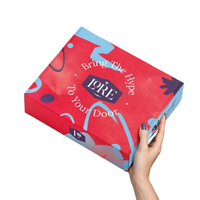 Logo personnalisé imprimé recyclable boîte d'expédition postale Rectangle serrure d'oreille emballage en papier carton ondulé avec estampage