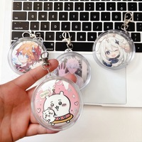 Étui de protection transparent en acrylique imperméable pour badges et rangement