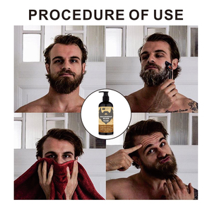 Shampooing à barbe 280ml soin de la barbe et shampooing de massage après shampooing de teinture pour cheveux produits hydratants pour cheveux professionnels avec barbe - Product Image 6