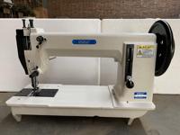 QS-181 triple alimentation marche pied robuste point noué épais machine à coudre industrielle toile tonnes sac conteneur sac tente