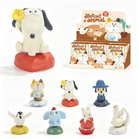 Nouvelle Boîte Mystère Rotative Animaux Abstraits, Mini Figurine de Dessin Animé, Ornement de Bureau Créatif, Jouet Cadeau Surprise à Collectionner
