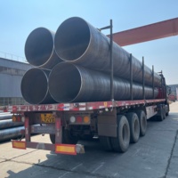 Tuyau en acier soudé en spirale SSAW Q235B Q345B pour pipeline d'huile, de gaz et d'eau, diamètre de 219 à 2020 mm, 6 m, 12 m