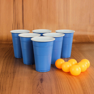 Tazze monouso in plastica a doppio colore per <span class=keywords><strong>la</strong></span> <span class=keywords><strong>cena</strong></span> della festa Set di giochi da ping pong giochi tazze da gioco da ping pong a colori per feste di vendita calde - Product Image 4