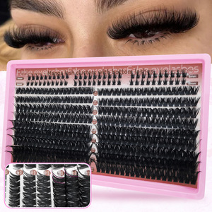 Kit d'extension de cils professionnel pour le bricolage, grappes de cils pré-découpées en grappe de segments Vente en gros Individuel <span class=keywords><strong>Manga</strong></span> - Product Image 1