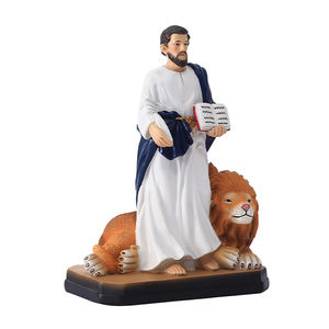 รูปปั้นโซโลมอนและสิงโต6นิ้วรูปปั้นเรซินโซโลมอนรูปปั้นตกแต่งรูปปั้นสิงโตและสิงโตบนฐานของขวัญทางศาสนา - Product Image 2