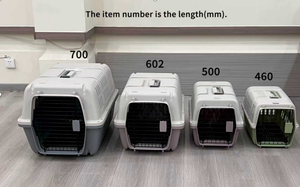 Small Plastic Pet Air Box with Rolling Iron Wire Door Breathable Pet Carriers <strong>Cat</strong> Carriers Small Animals Dog <strong>Cages</strong> Pet Travel - Product Image 6