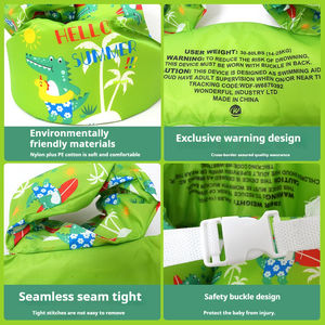 <span class=keywords><strong>Gilet</strong></span> de natation pour enfants de haute qualité, directement de l'usine, flotteur de piscine en mousse, anneaux de natation pour bébés, dispositif d'apprentissage de la natation pour enfants avec ailes de bras - Product Image 5