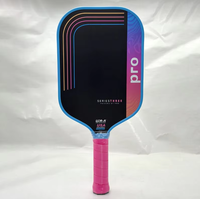 Raket Pickleball Proton Edgeless dengan Inti Sarang Lebah Injeksi Busa 16mm, Permukaan Serat Karbon T700 Kasar Super Kuat, Portabel, Bersertifikasi USAPA
