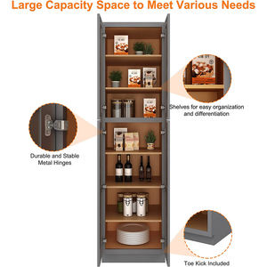 מטבח ארון מטבח אמריקאי מותאם אישית ריהוט ארונות עם דלת שייקר דלת מגירה מוצקה גבוהה במזווה - Product Image 6