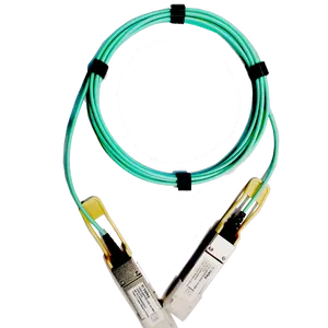 AOC Kabel Kecepatan Tinggi 100G Qsfp Ke Qsfp 1M 2M 3M 5M 10M Aoc Kabel Optik Aktif