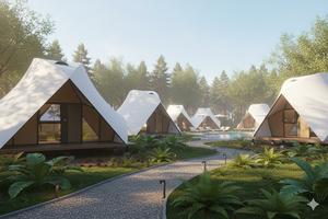 Tente de montagne professionnelle de qualité supérieure, anti-UV, isolée thermiquement, membrane imperméable, pour sites de camping en zone neigeuse - Product Image 5