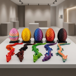 3D Printed <strong>Dragon</strong> Egg Articulated <strong>Dragon</strong> Toy Fidget Stress Relief Desk Toy Sensory Toy Wholesale Supplier - Product Image 6