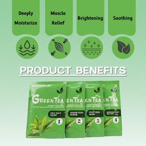 ชุดดูแลเท้า4in1มาส์กโคลนสครับแช่น้ำตาลมาส์กหน้าเพื่อสปาเท้า - Product Image 3