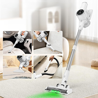 Aspirateur balai sans fil puissant 35KPa, aspirateur portatif sans fil avec moteur BLDC, forte aspiration pour sols durs et tapis