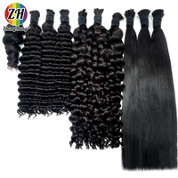 Cheveux humains indiens en vrac sans trame, cuticules alignées, double épaisseur, longs, pour extensions capillaires – Meilleurs fournisseurs de cheveux
