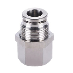 Raccordi rapidi femmina a innesto rapido placcati per tubi dell'aria, raccordi pneumatici a pressione in ottone con raccordi per aria <span class=keywords><strong>PMF</strong></span> - Product Image 4