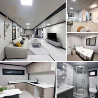 Nouvelle conception de maison modulaire préfabriquée en conteneur extensible de 20 pieds ou 40 pieds, bungalow préfabriqué, maison à deux chambres, maison portable