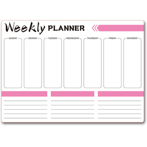 Tablero de calendario magnético de calidad garantizada, comida magnética semanal mensual a la nevera magnética lista de tareas y tabla de tareas - Product Image 1