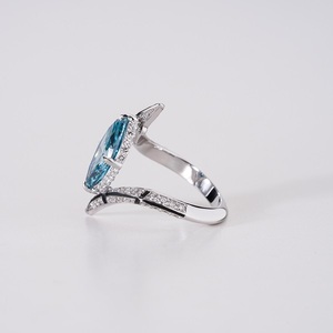 แหวนเพชรทองคำแท้ 14K เพชรเพาะเลี้ยงสำหรับผู้หญิง เครื่องประดับเพชรหรูหราสไตล์คลาสสิกพร้อมเพชรระยิบระยับ - Product Image 2