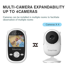 Nouveau support de surveillance de voiture enfant classique portable <span class=keywords><strong>campark</strong></span> moniteur bébé avec caméra vidéo vision nocturne moniteur bébé - Product Image 4