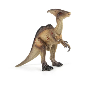 Juguetes cognitivos simulación Jurásico Animal dinosaurio modelo gris-amarillo PARASAUROLOPHUS PVC figurita boca móvil para niños - Product Image 1
