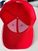 Casquette de baseball unisexe en coton lavé à six panneaux avec visière blanche, personnalisable avec logo principal