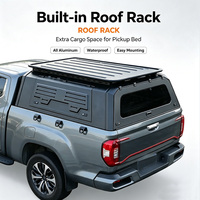 MASSAIT Hardtop en aluminium pour benne de pick-up 4x4, compatible Toyota Hilux Revo Gun125 (2005-2014)