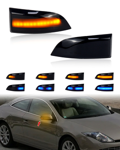 Feux latéraux pour Renault <span class=keywords><strong>Megane</strong></span> <span class=keywords><strong>3</strong></span> MK3 III RS 2008-2016 BZ KZ DZ Dynamic LED Blinker Indicator Mirror New Turn Signal Lamps - Product Image 1