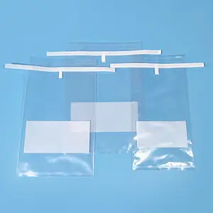 Clear Polyethylene Pe Laboratory 400ml Sterilized Sterile Wire Sampling Lab Blender Bag With White Labeling