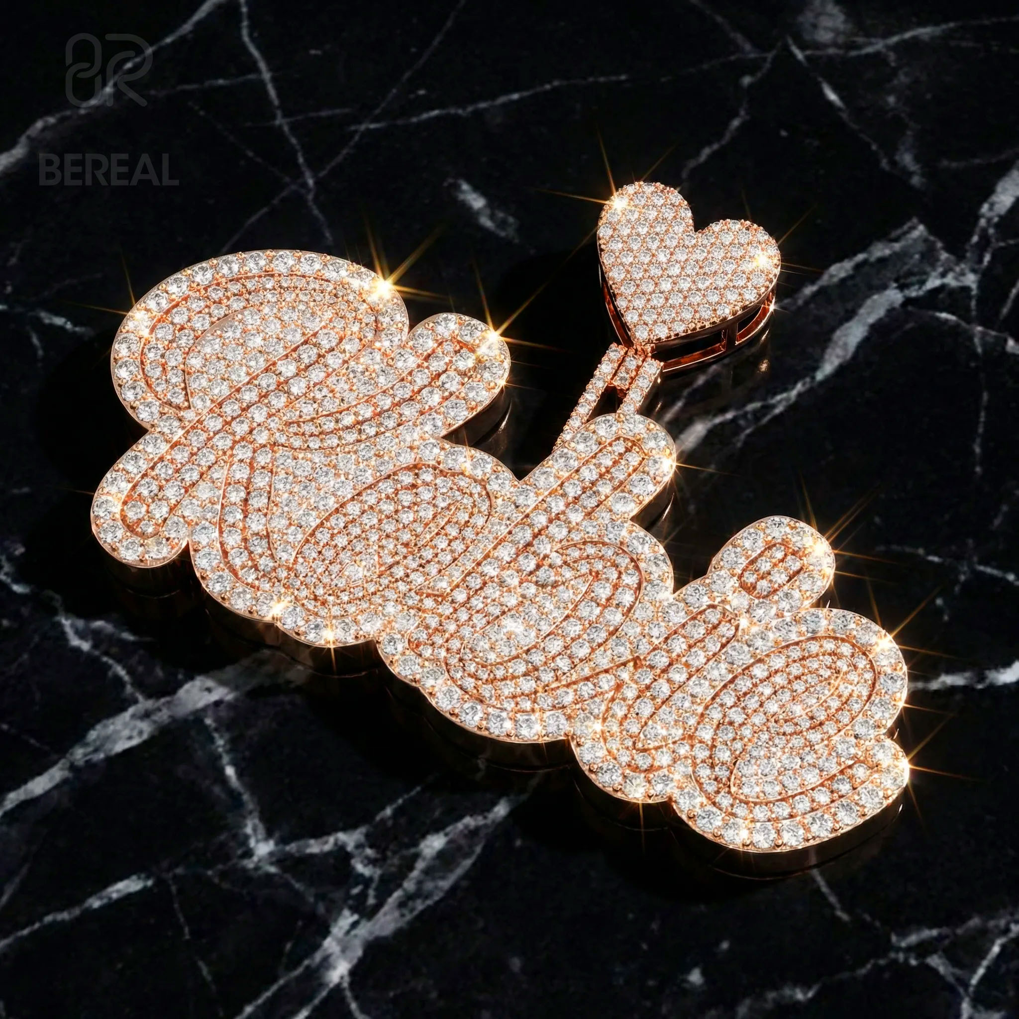 มอยส์ซาไนต์ 2 นิ้ว + S925