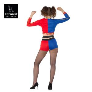 Gros Sexy Joker Cosplay Costume pour Femmes Filles <span class=keywords><strong>Suicide</strong></span> Top & Shorts Ensembles pour Halloween Party Fancy Dress - Product Image 6