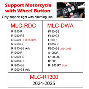 WOYO per BMW R1300 R1200GS R1200RT R1250GS <span class=keywords><strong>F650</strong></span> F750 F850 F900 Controllo Luci Moto con Faretto, Regolazione Intensità con Pulsanti Originali - Product Image 2